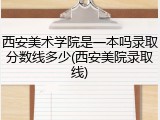 西安美术学院是一本吗录取分数线多少(西安美院录取线)