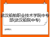 武汉船舶职业技术学院中专部(武汉船院中专)