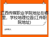 江西传媒职业学院地址在哪里，学校地理位置(江传职院地址)