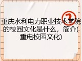 重庆水利电力职业技术学院的校园文化是什么，简介(重电校园文化)