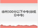 徐州300分以下中专(徐低分中专)
