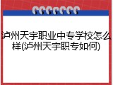 泸州天宇职业中专学校怎么样(泸州天宇职专如何)
