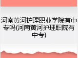 河南黄河护理职业学院有中专吗(河南黄河护理职院有中专)