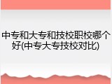 中专和大专和技校职校哪个好(中专大专技校对比)