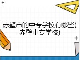 赤壁市的中专学校有哪些(赤壁中专学校)
