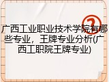 广西工业职业技术学院有哪些专业，王牌专业分析(广西工职院王牌专业)