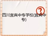 四川宜宾中专学校(宜宾中专)
