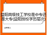 益阳高级技工学校是中专还是大专(益阳技校学历层次)