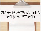 西安大唐综合职业高中中专招生(西安职高招生)