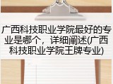 广西科技职业学院最好的专业是哪个，详细阐述(广西科技职业学院王牌专业)