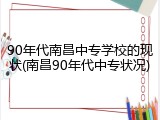 90年代南昌中专学校的现状(南昌90年代中专状况)
