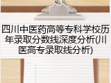 四川中医药高等专科学校历年录取分数线深度分析(川医高专录取线分析)