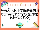 海南艺术职业学院是否有分校，共有多少个校区(海南艺校分校几个)