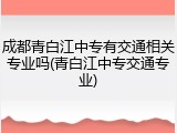 成都青白江中专有交通相关专业吗(青白江中专交通专业)