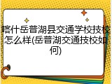 喀什岳普湖县交通学校技校怎么样(岳普湖交通技校如何)