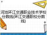 河池环江交通职业技术学校分数线(环江交通职校分数线)