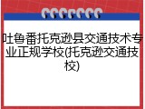 吐鲁番托克逊县交通技术专业正规学校(托克逊交通技校)