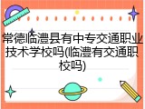 常德临澧县有中专交通职业技术学校吗(临澧有交通职校吗)
