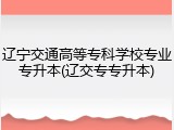 辽宁交通高等专科学校专业专升本(辽交专专升本)