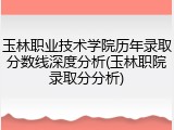 玉林职业技术学院历年录取分数线深度分析(玉林职院录取分分析)