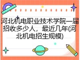 河北机电职业技术学院一届招收多少人，最近几年(河北机电招生规模)