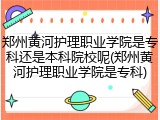 郑州黄河护理职业学院是专科还是本科院校呢(郑州黄河护理职业学院是专科)