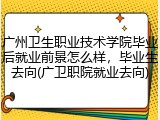 广州卫生职业技术学院毕业后就业前景怎么样，毕业生去向(广卫职院就业去向)