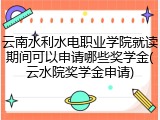 云南水利水电职业学院就读期间可以申请哪些奖学金(云水院奖学金申请)