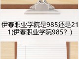伊春职业学院是985还是211(伊春职业学院985？)