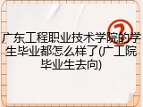 广东工程职业技术学院的学生毕业都怎么样了(广工院毕业生去向)