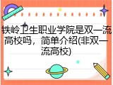 铁岭卫生职业学院是双一流高校吗，简单介绍(非双一流高校)