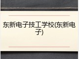 东新电子技工学校(东新电子)