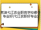 芜湖弋江农业职高学校哪个专业好(弋江农职好专业)