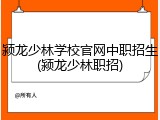 颍龙少林学校官网中职招生(颍龙少林职招)