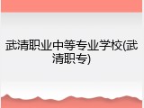 武清职业中等专业学校(武清职专)