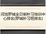 河池罗城全日制补习培训中心排名(罗城补习班排名)