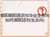 朝阳朝阳县农校毕业生去向如何(朝阳农校生去向)