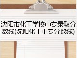 沈阳市化工学校中专录取分数线(沈阳化工中专分数线)