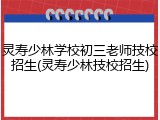 灵寿少林学校初三老师技校招生(灵寿少林技校招生)