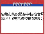 东莞市纺织服装学校宿舍环境照片(东莞纺校宿舍照片)