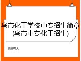 乌市化工学校中专招生简章(乌市中专化工招生)