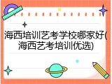 海西培训艺考学校哪家好(海西艺考培训优选)