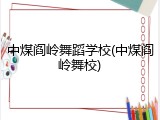 中煤阎岭舞蹈学校(中煤阎岭舞校)