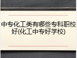 中专化工类有哪些专科职校好(化工中专好学校)
