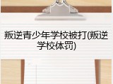 叛逆青少年学校被打(叛逆学校体罚)
