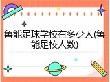 鲁能足球学校有多少人(鲁能足校人数)