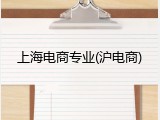 上海电商专业(沪电商)