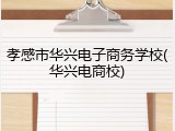 孝感市华兴电子商务学校(华兴电商校)