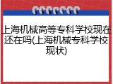 上海机械高等专科学校现在还在吗(上海机械专科学校现状)