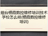 烟台栖霞数控维修培训技术学校怎么样(栖霞数控维修培训)
